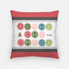 Alpha Chi Omega 18" Throw Pillow Cover - Dots | AXO Dorm Decor | Gifts