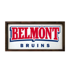 Belmont Bruins 12x24 Wood Framed Sign | Wall Art | Gifts & Dorm Decor