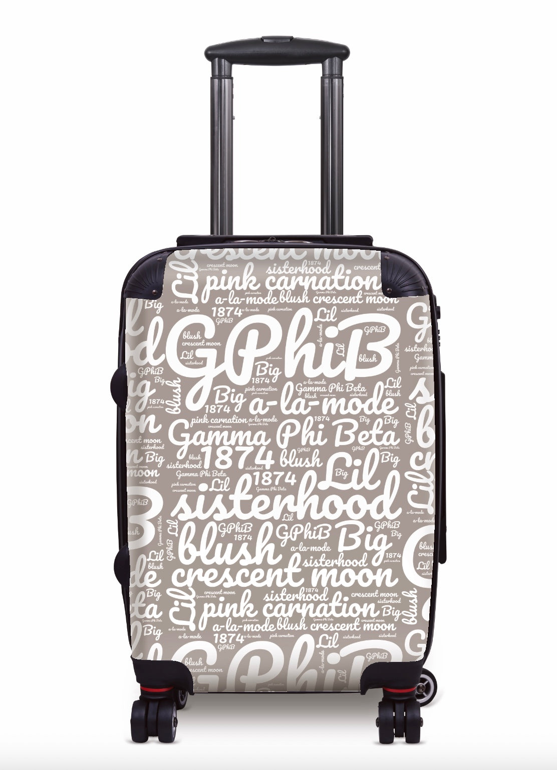 Gamma Phi Beta Carry-on Suitcase - Expression Art A-La-Mode Suitcases