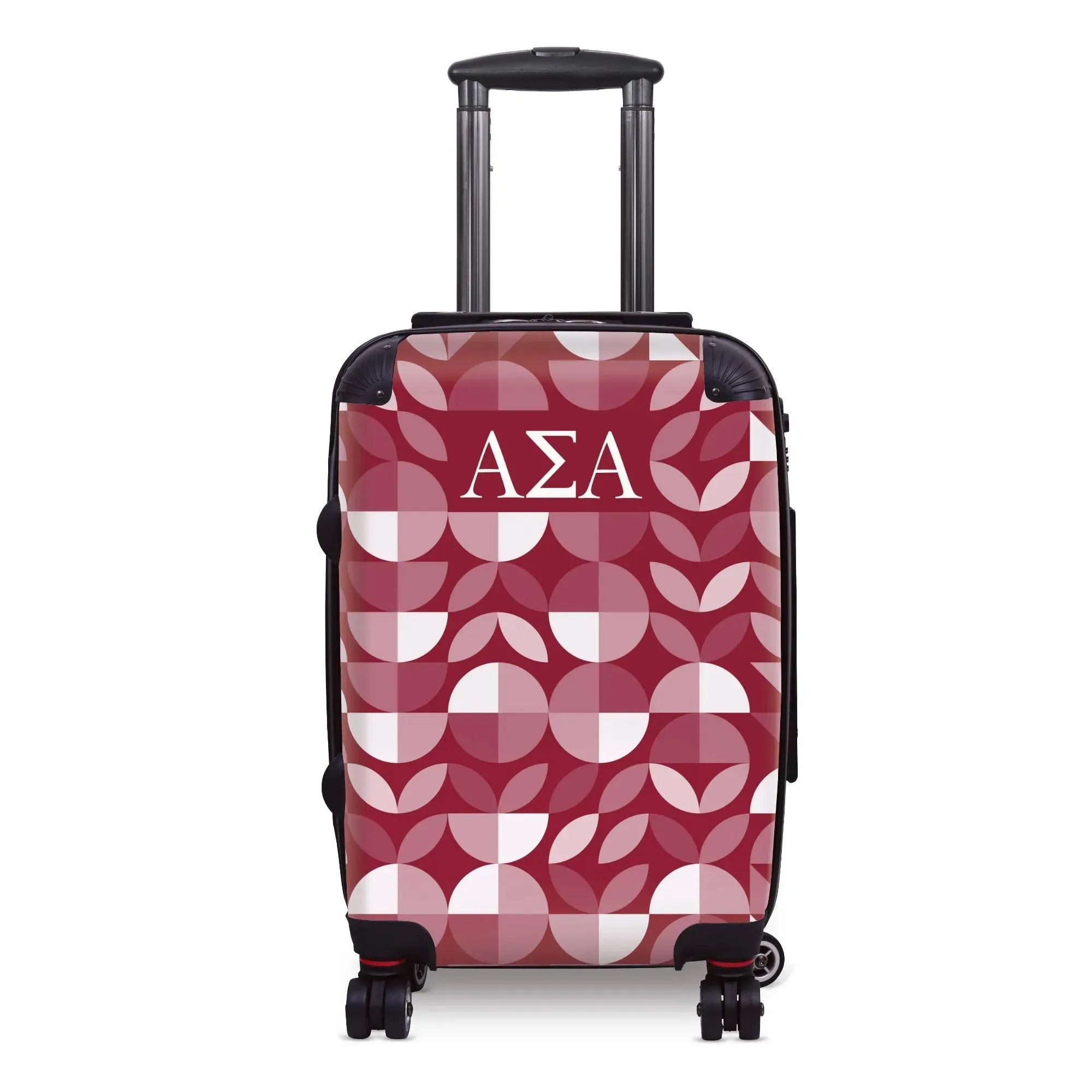 Alpha Sigma Alpha Carry-on Suitcase - Geo Petals Suitcases