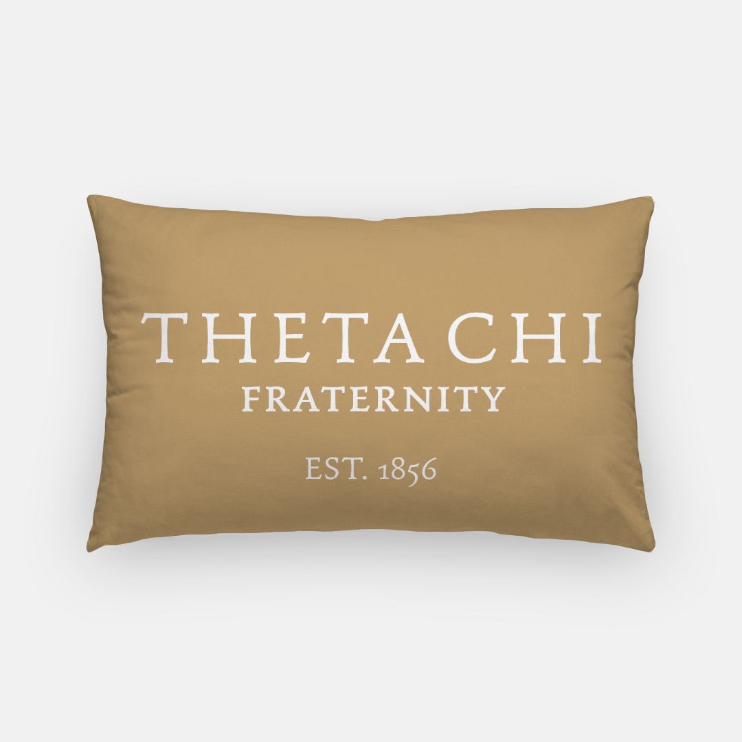 Theta Chi Lumbar Pillow Cover - 1856 | Official Merch | Custom Gifts