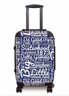 Delta Gamma Carry-on Suitcase - Expression Art Blue Suitcases