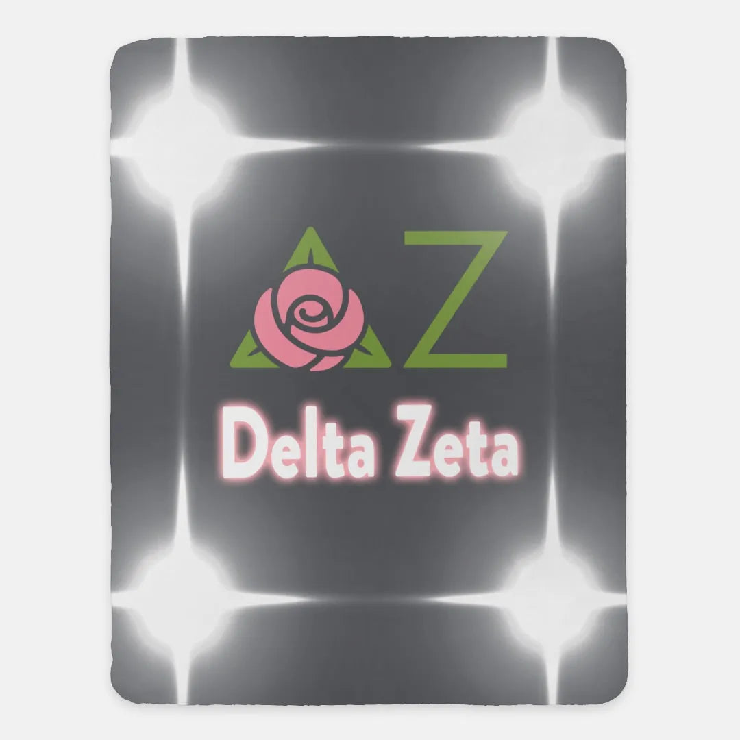 Delta Zeta Blanket XL 60x80 Flashing Lights | DZ Big & Little Gifts