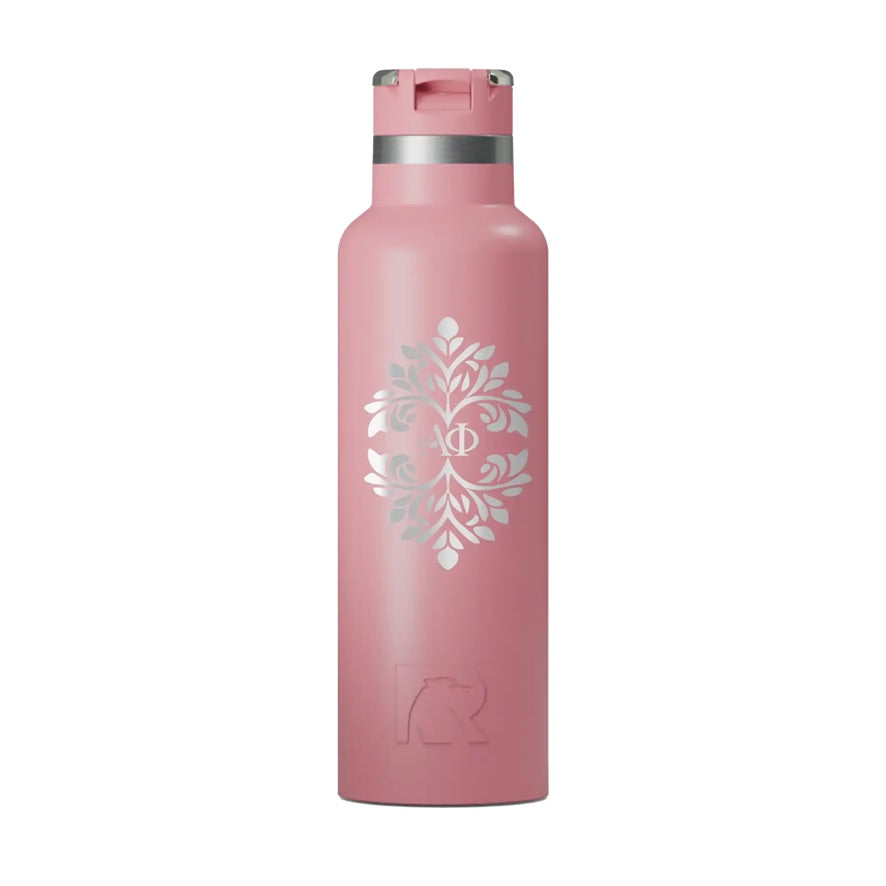 Alpha Phi RTIC 20 oz Journey Ceramic Lined Water Bottle - Ornamental