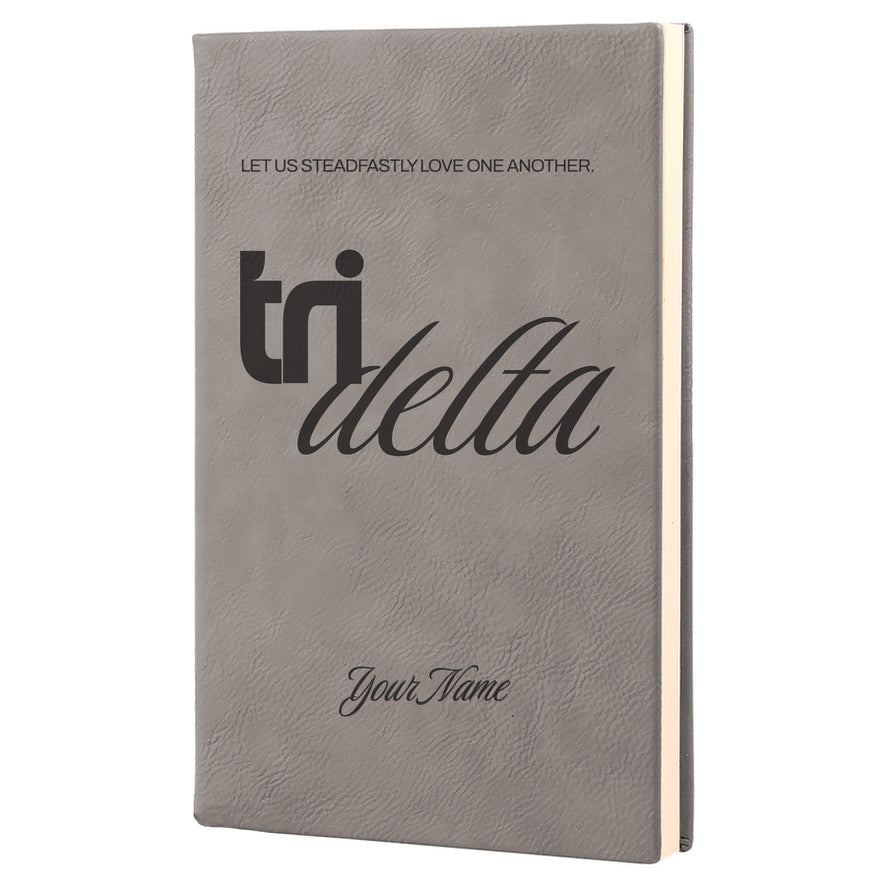 Tri Delta Personalized Leatherette Notebook Journal