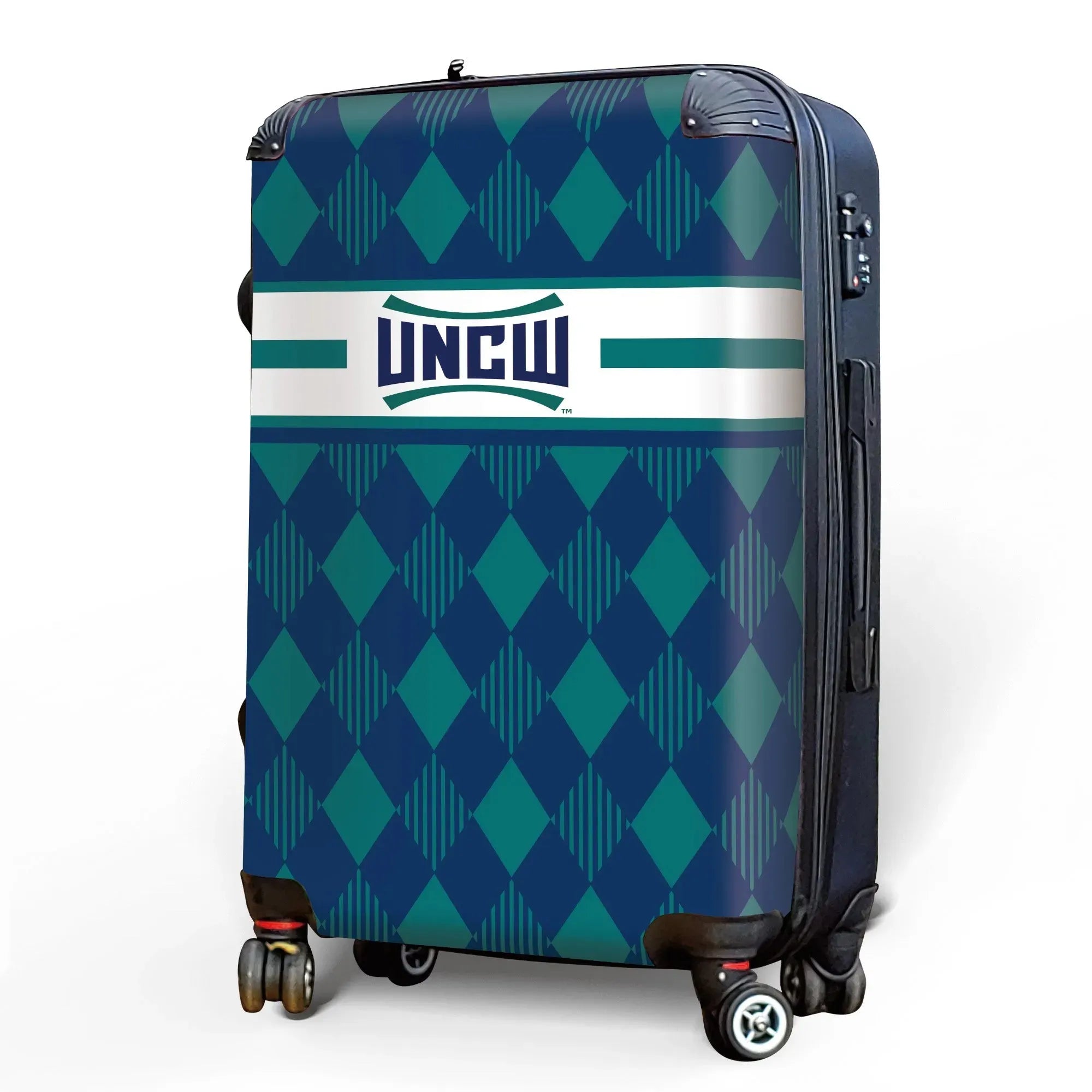 UNC Wilmington Carry-on Suitcase - Argyle | UNCW Suitcases
