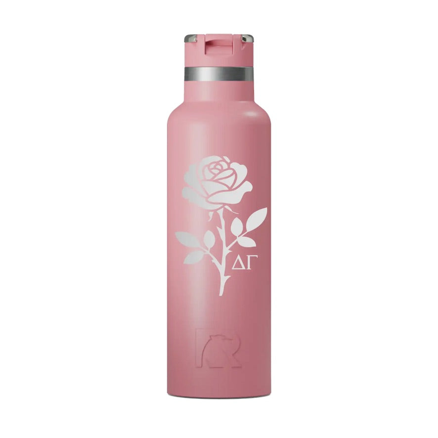 Delta Gamma RTIC 20 oz Journey Ceramic Lined Water Bottle - Rose