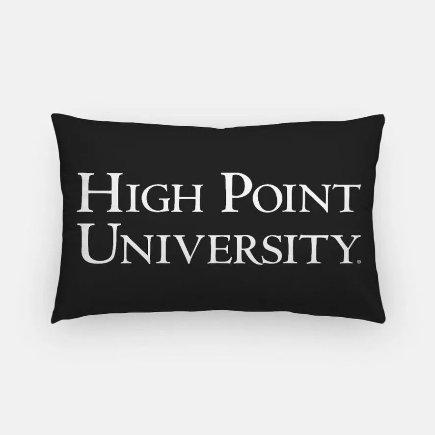 High Point University Traditional Lumbar Throw Pillow Cover Black Pillow Covers