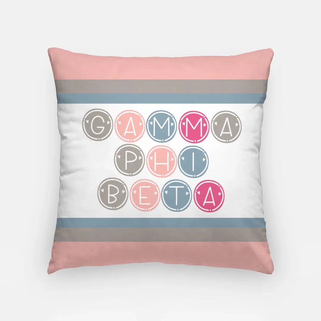 Gamma Phi Beta 18" Throw Pillow Cover - Dots Pillow Covers