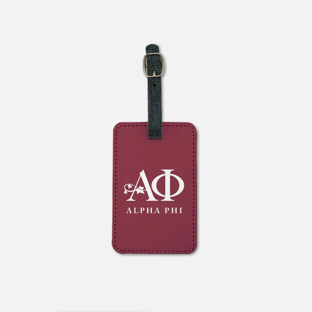 Alpha Phi Luggage Tag (Set of 2) - Traditional Luggage Tags