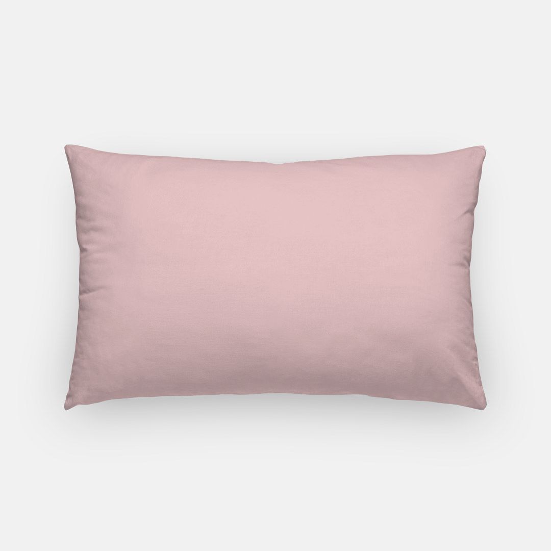 Personalized Pink Roses Lumbar Pillow Cover | College Dorm Decor