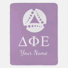 Personalized Delta Phi Epsilon XL 60x80 Sherpa Throw Blanket | Gifts