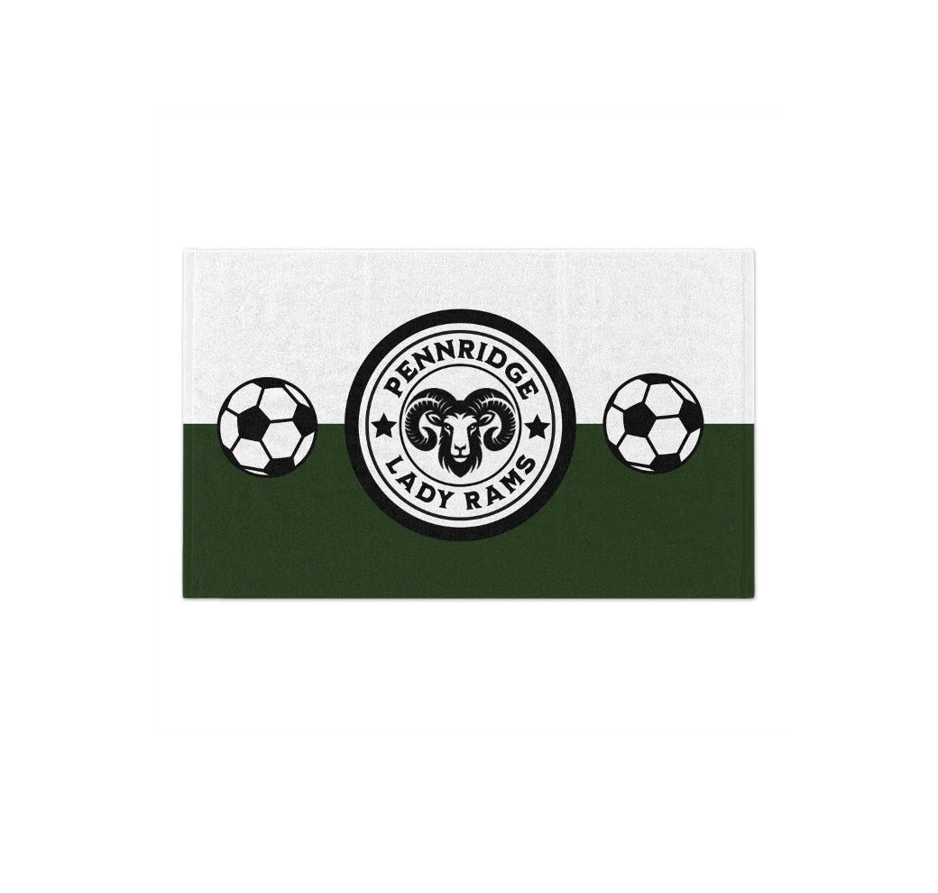 PHS Lady Rams Soccer Rally Towel - Color Split Drinkware