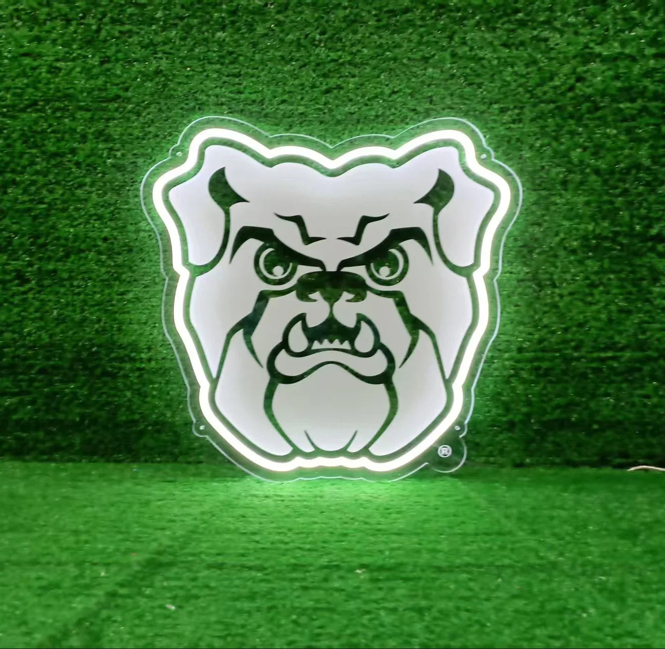 Butler University LED UV Print Neon Sign w/ Dimmer - Bulldog - 20" Neon Signs