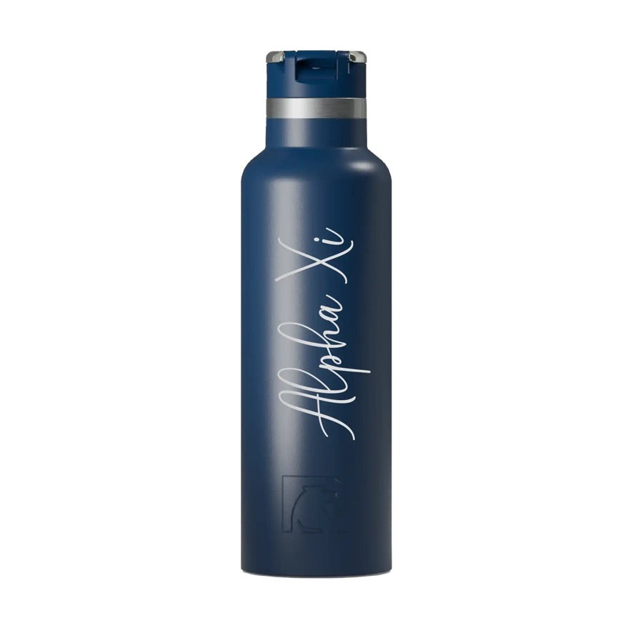 Alpha Xi Delta RTIC 20 oz Journey Ceramic Lined Water Bottle - Script