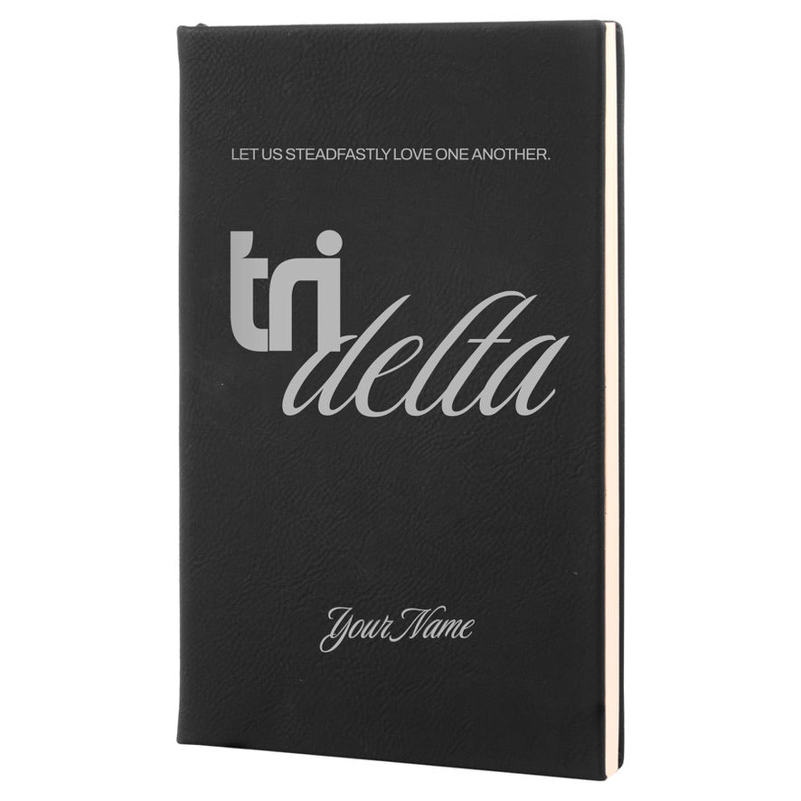 Tri Delta Personalized Leatherette Notebook Journal