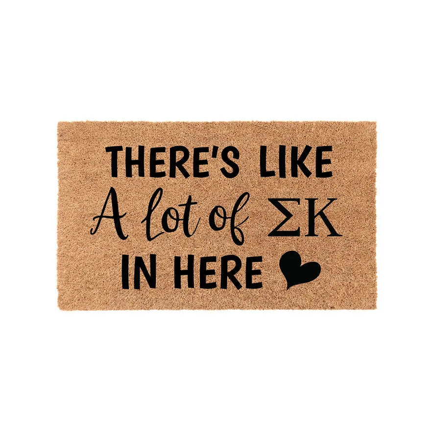 Sigma Kappa Coir Doormat - A Lot of Door Mats