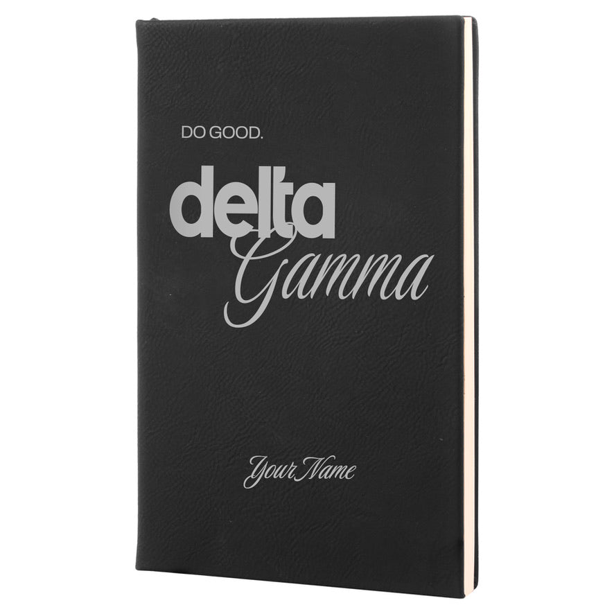 Delta Gamma Personalized Leatherette Notebook | DG