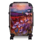 Sigma Kappa 20" Carry-on Suitcase Luggage Bold Purple Violets  Sig Kap