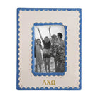 Alpha Chi Scallop Photo Frame | AXO Big Little Gift | Sister Keepsake