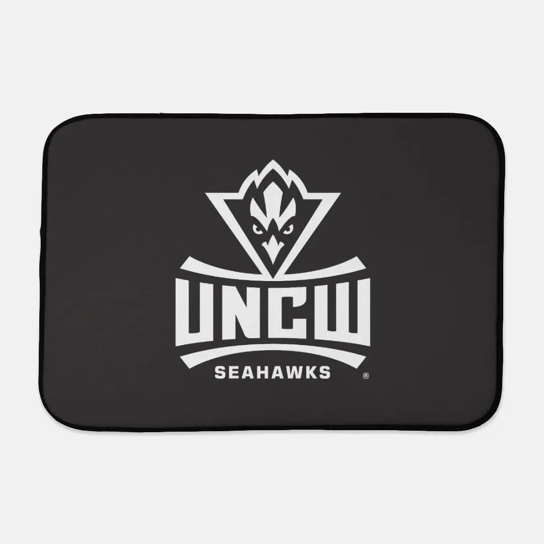 UNCW Seahawks Dish Drying Mat - Black Dish Mat