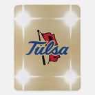 University of Tulsa Blanket - Gold Flashing Lights 60"x80"| Dorm Decor | Custom Gifts | Festive Fit Home