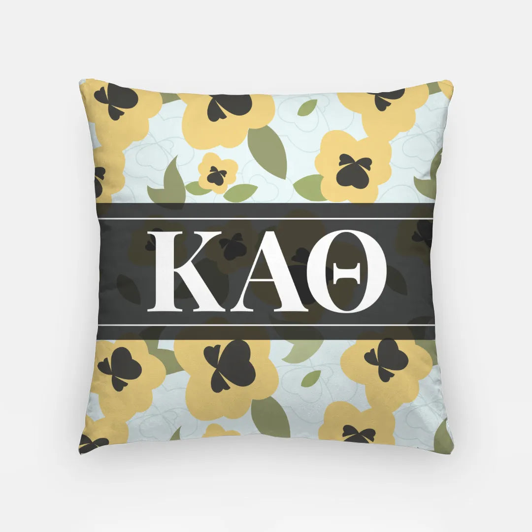 Kappa Alpha Theta 18" Throw Pillow Cover - General Pattern | Gifts  & Decor | Campus Greek Fit