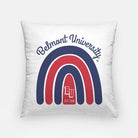 Belmont University Rainbow Pillow Cover 18" | Custom Gifts and Decor | Official Merchandise | Festive Fit Home