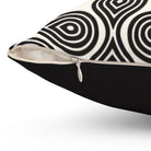 Black and White Swirl Throw Pillow Cover | Modern Fall Home Decor