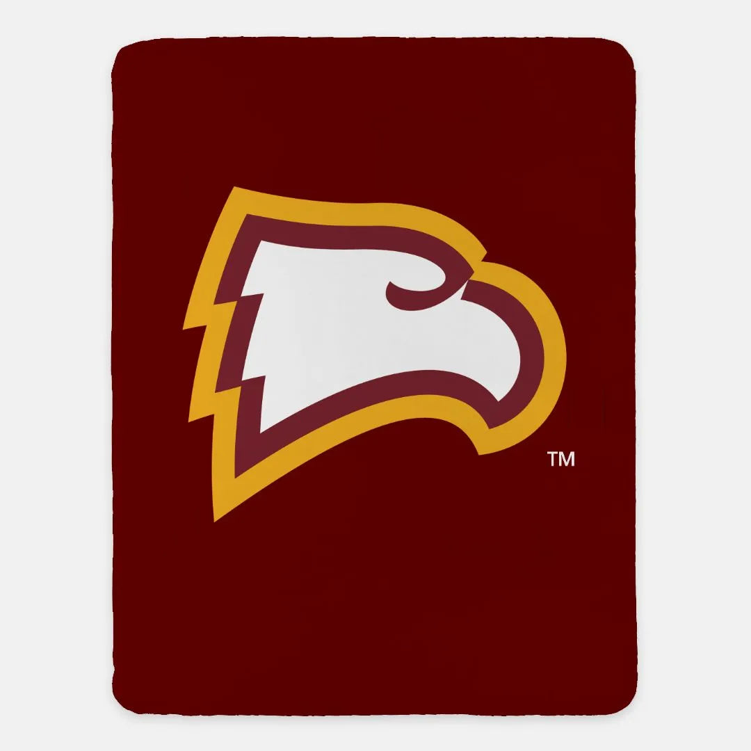 Winthrop University Garnet Eagle Sherpa Blanket - 60"x80" | Gifts and Dorm Decor | Festive Fit Home