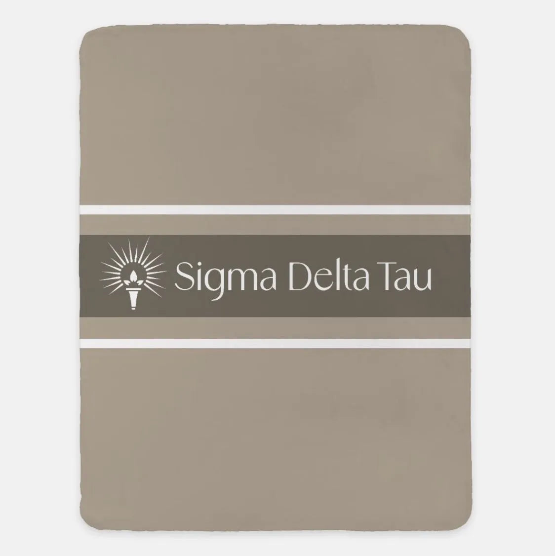 Sigma Delta Tau Sherpa Blanket - Traditional 60"x80" | Official Gifts | Festive Fit Home