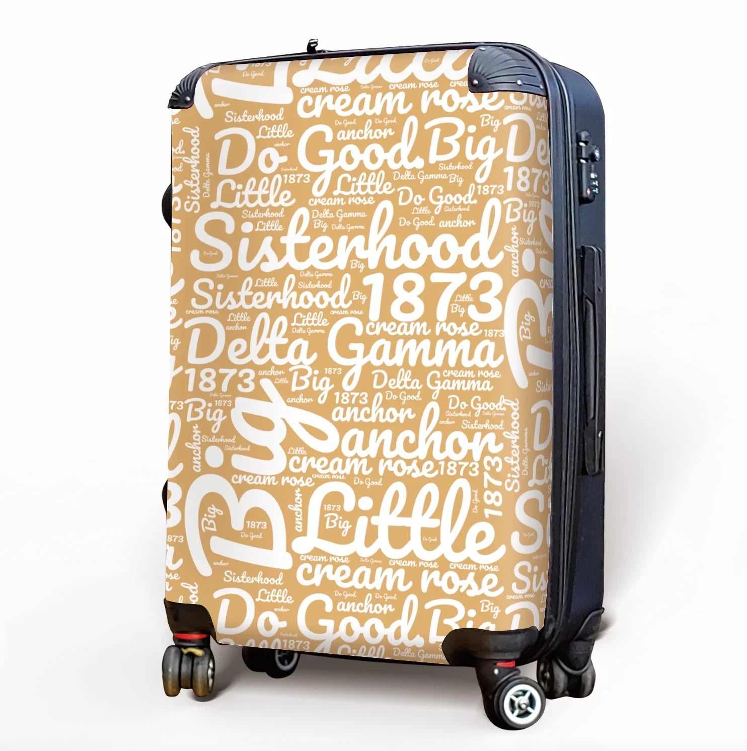 Delta Gamma Carry-on Suitcase - Expression Art Suitcases