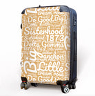 Delta Gamma Carry-on Suitcase - Expression Art Suitcases