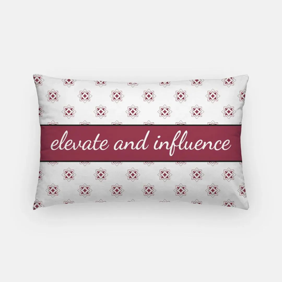 Alpha Sigma Alpha Lumbar Throw Pillow Cover - Evaluate and Influence Pillow Covers