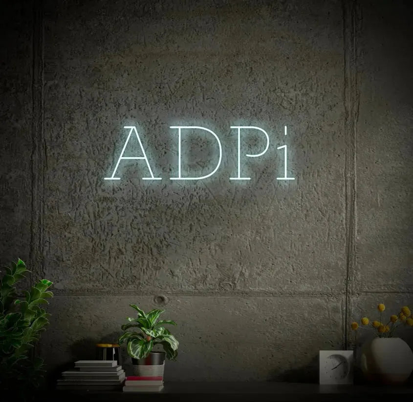 ADPi LED Neon Sign w/ Dimmer Neon Signs