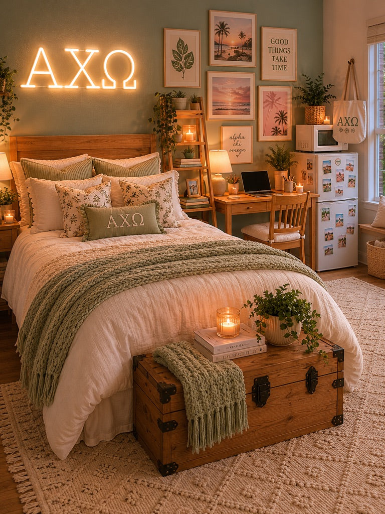 Alpha Chi Omega Greek Letters LED Neon Sign | AXO Wall Sign
