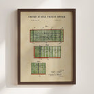 Football Field US Patent Art Print | Dorm Decor For Guys | Sports | Campus Greek Fit