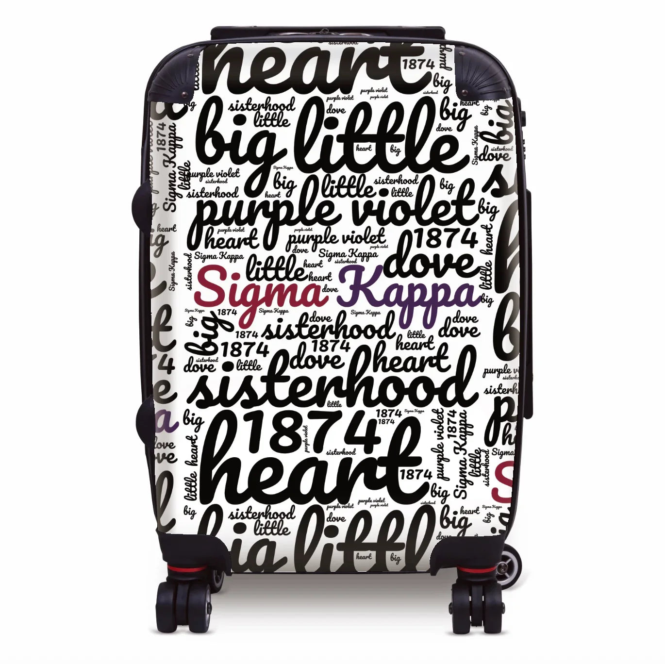 Sigma Kappa Carry-on Luggage - Expression Art Suitcases