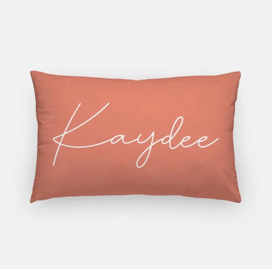 Kaydee Lumbar Pillow Cover Coral Pillow Covers