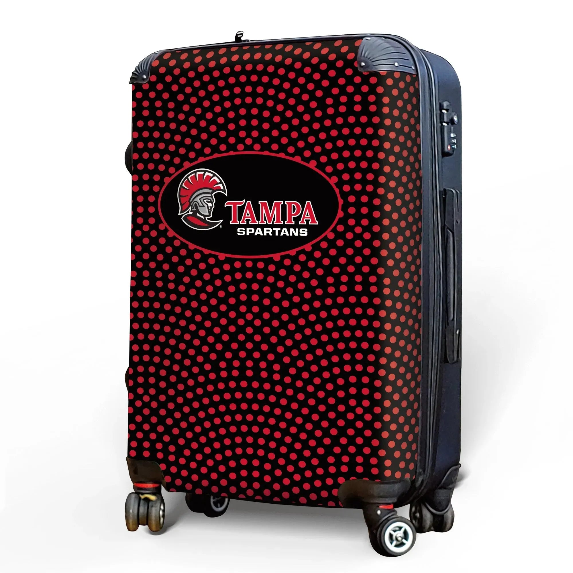 Tampa Spartans Carry-on Suitcase - Dots Suitcases