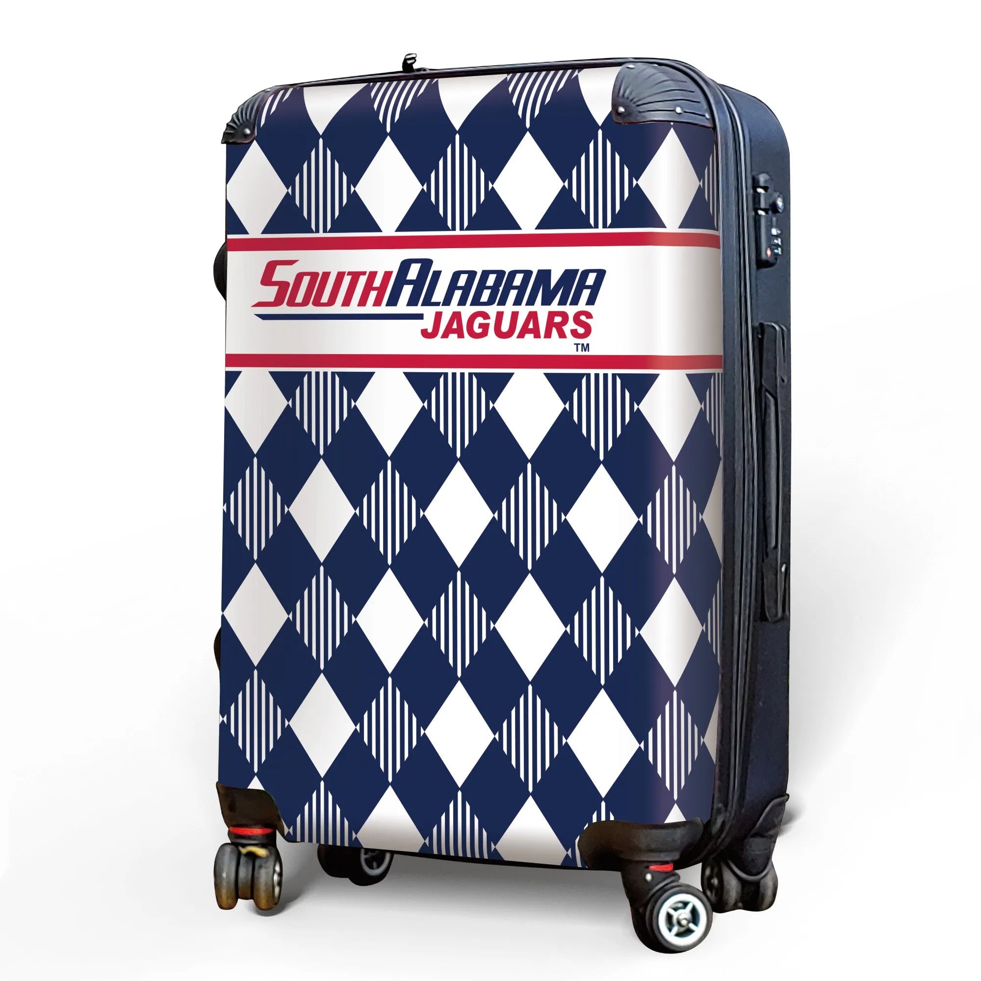 University of South Alabama 20" Carry-On Suitcase Luggage - Argyle