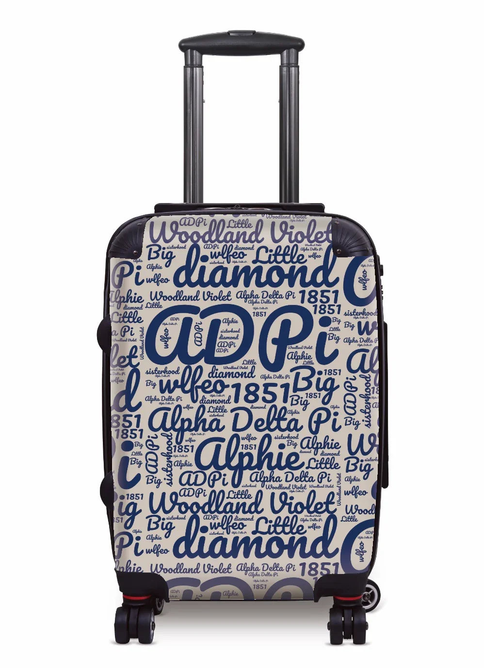 Alpha Delta Pi Carry-on Luggage - Expression Art Sand Suitcases
