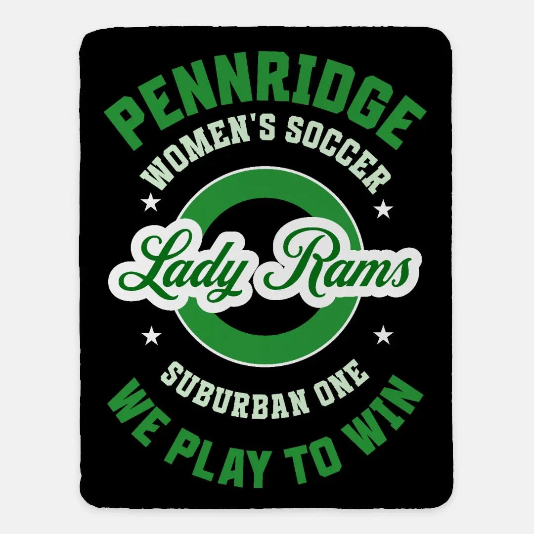 Pennridge Women's Soccer - We Play to Win Default Title Blankets