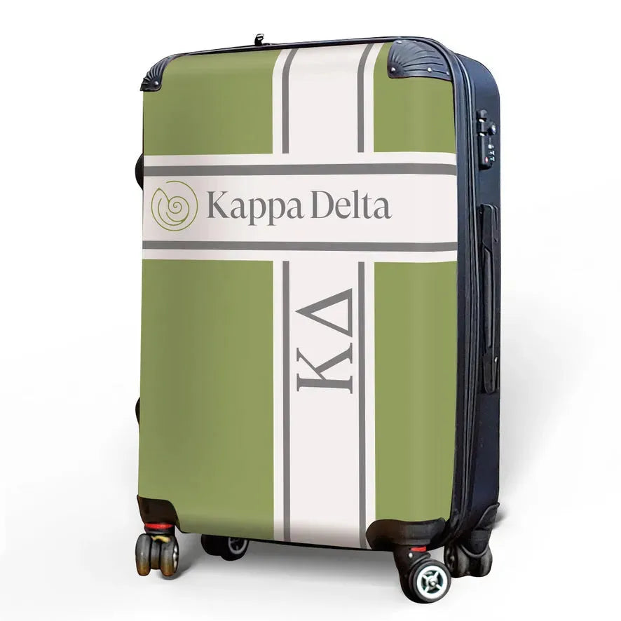Kappa Delta Carry-on Suitcase - Cross Stripe Suitcases
