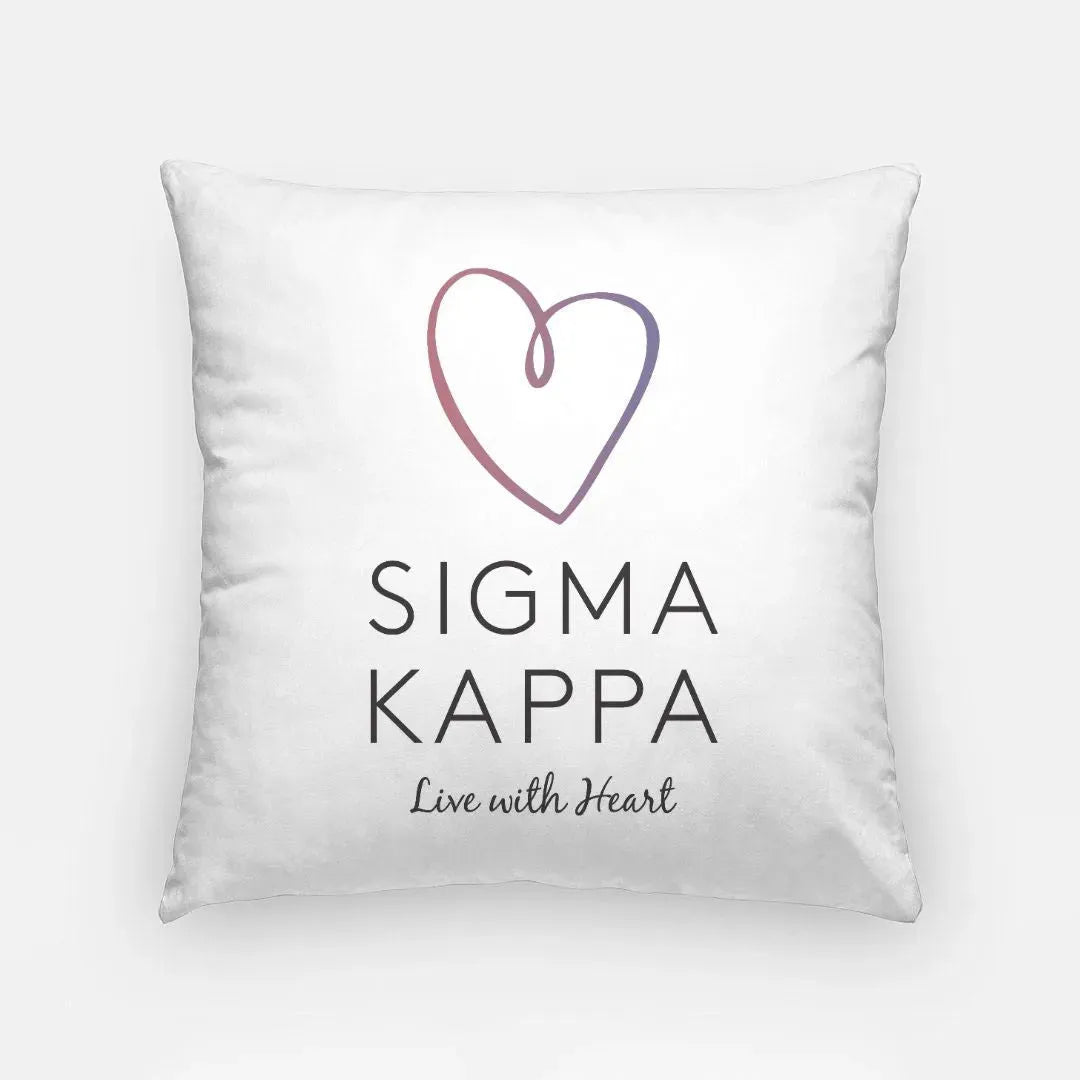 Sigma Kappa 18" Traditional Throw Pillow Cover Pillow Covers