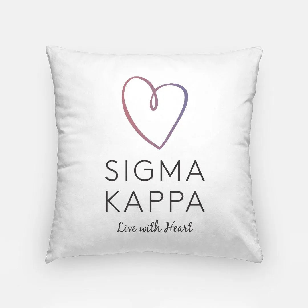 Sigma Kappa Traditional Pillow Cover - 18" | Big and Little Gifts | Official merchandise | Festive Fit Home