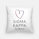 Sigma Kappa Traditional Pillow Cover - 18" | Big and Little Gifts | Official merchandise | Festive Fit Home