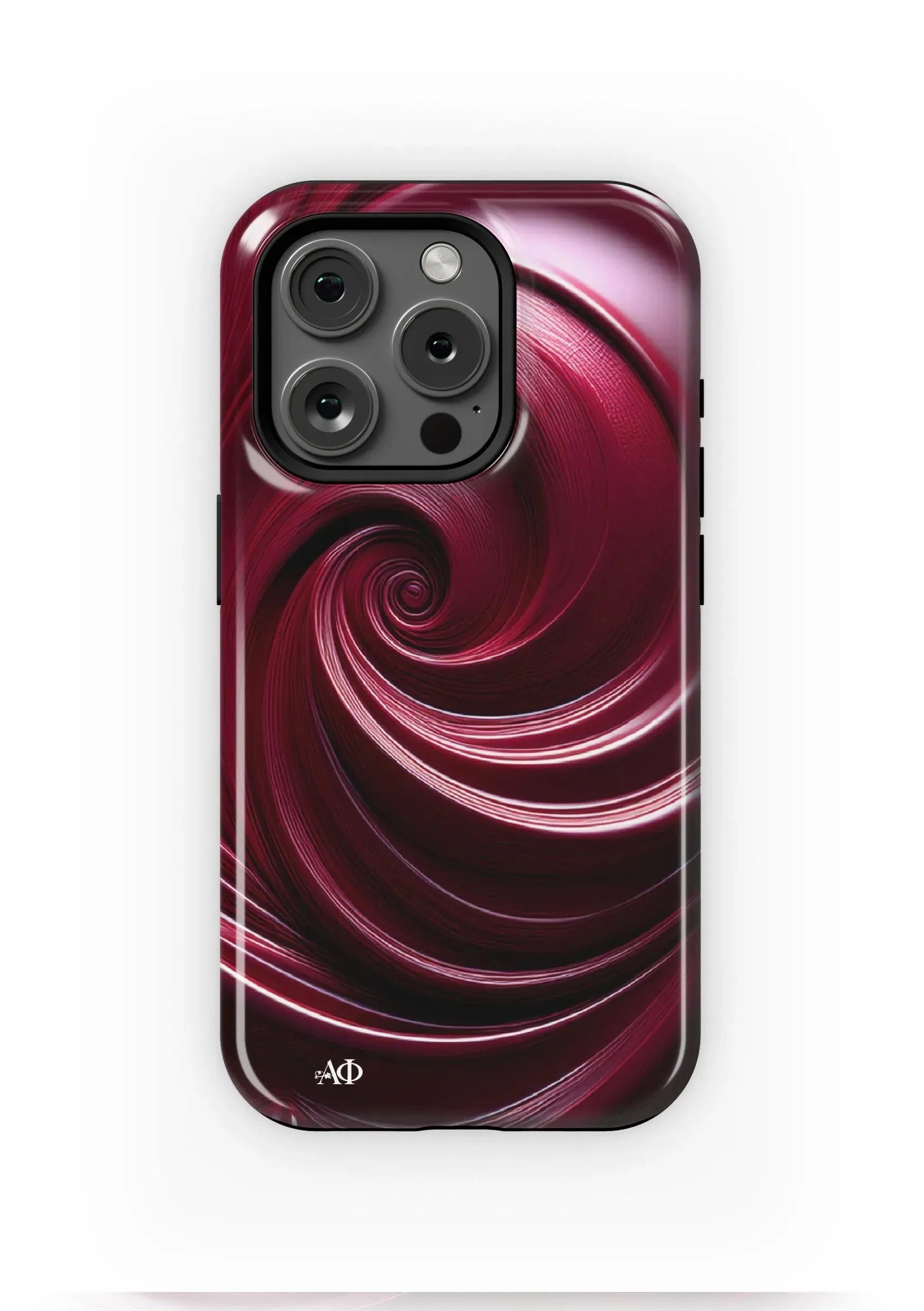 Alpha Phi iPhone 16, 15, 14 Mobile Phone Case - Swirl Gloss Mobile Phone Cases