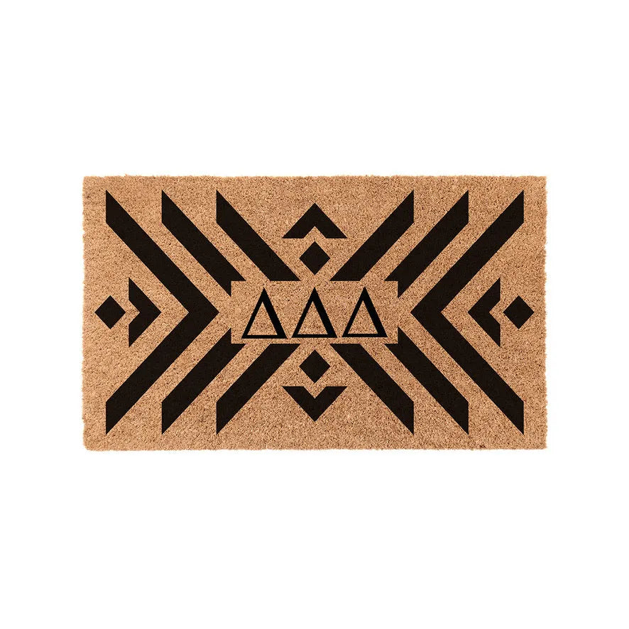 Tri Delta Coir Doormat - Boho Door Mats