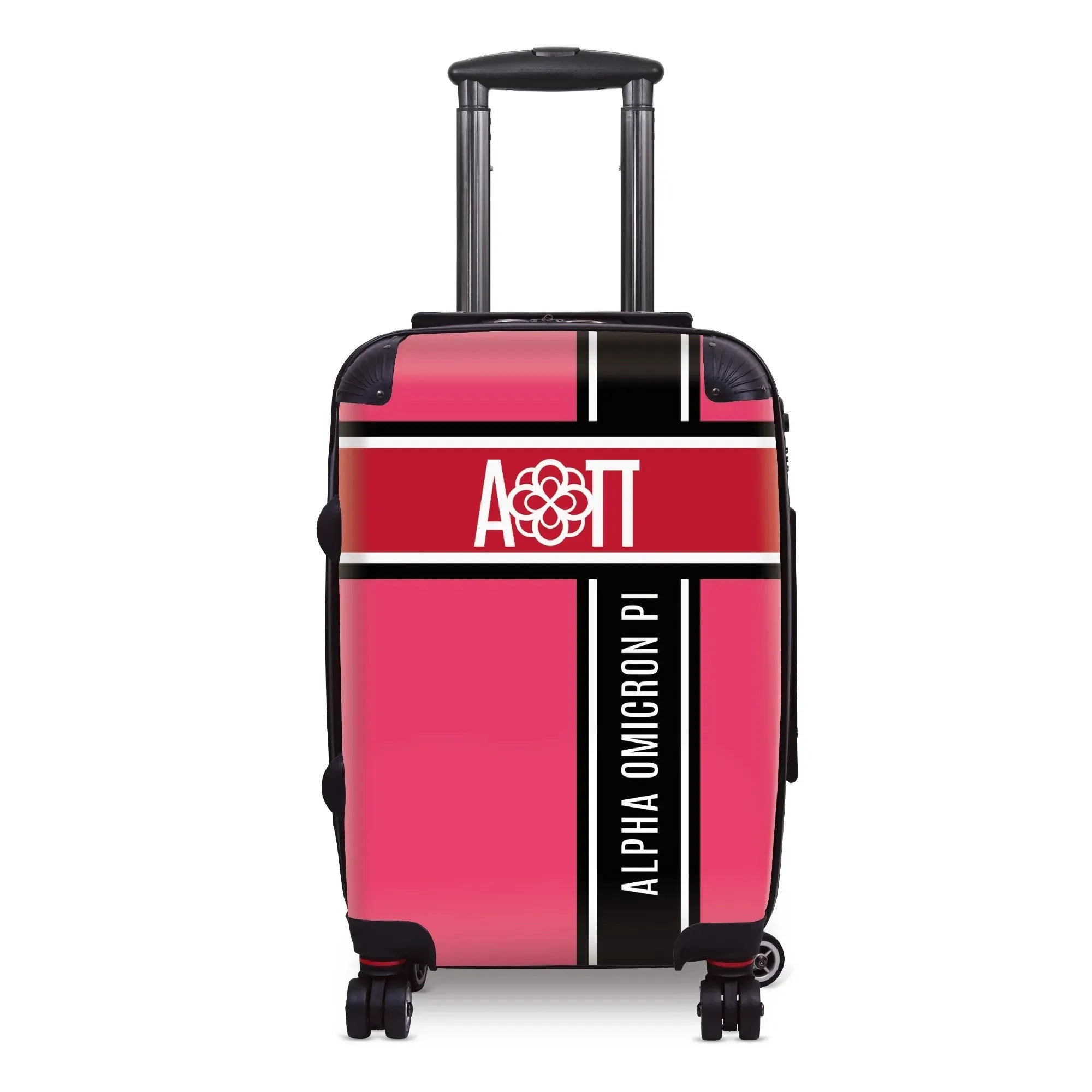Alpha Omicron Pi Carry-on Suitcase - Cross Stripe Suitcases